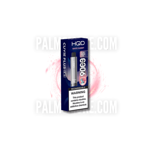 HQDCUVIEPLUS2.0DISPOSABLE9000PUFFSWHITEGUMMYPALMSMOKE.COM 1