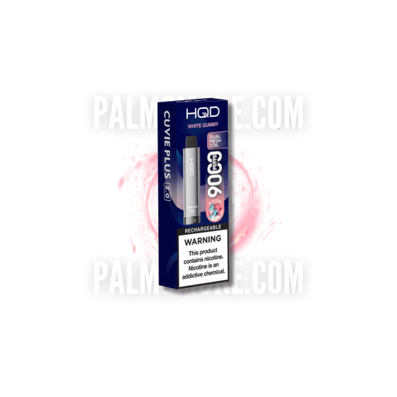 HQDCUVIEPLUS2.0DISPOSABLE9000PUFFSWHITEGUMMYPALMSMOKE.COM 1