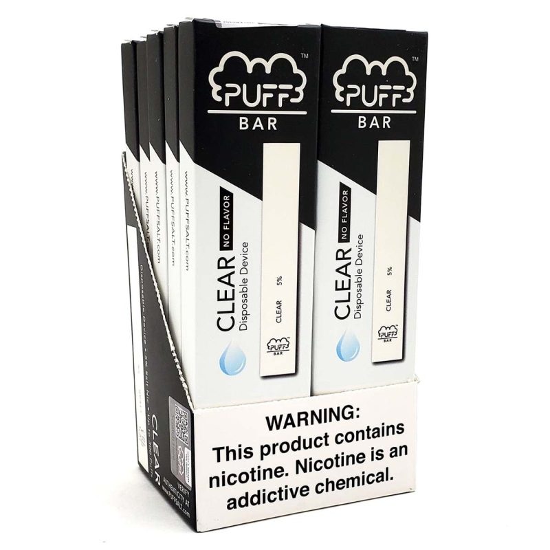 puff bar disposable vape clear 5 percent 5 89210.1576192549